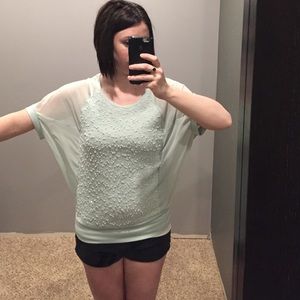 🎉HP Wardrobe Staples • Mint sweater top