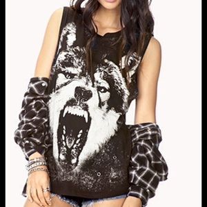 WOLF MUSCLE TEE