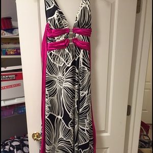 Zebra print formal gown