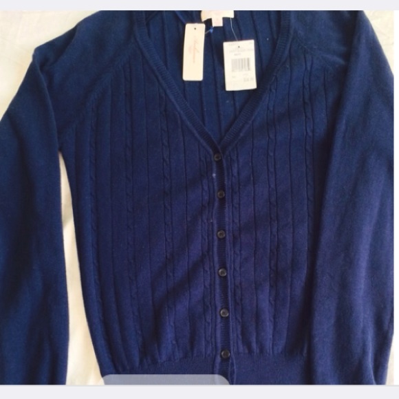 Navy Girls Cardigan