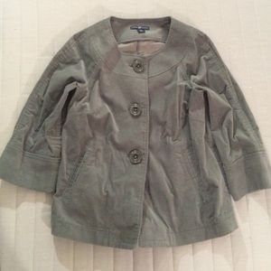 Soft, suede grey jacket from Gap
