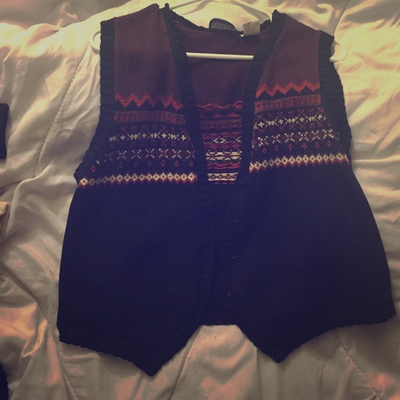 Patterned sweater Vest - Picture 1 of 2