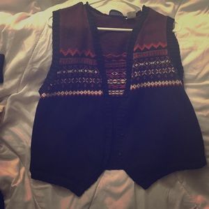 Patterned sweater Vest