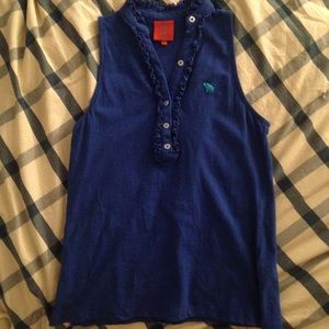 Tracy Negoshian halter ruffle top, large $30🅿️🅿️