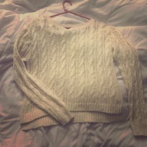 Forever 21; Cream colored knitted sweater