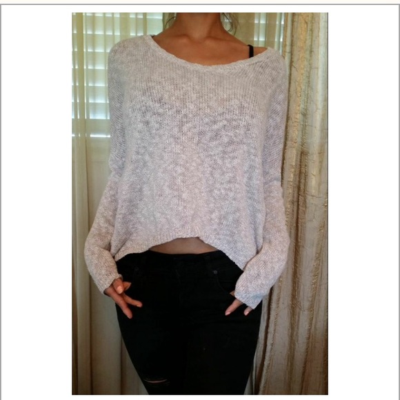 basic cream sweater