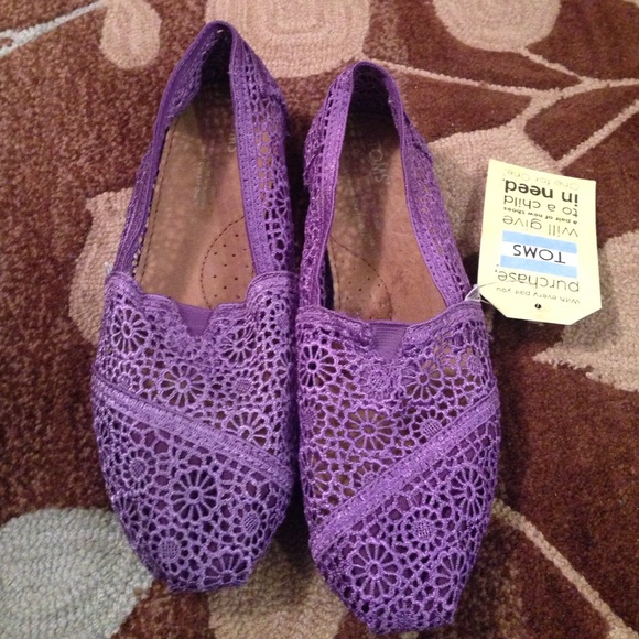 Purple Crochet Toms