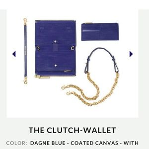 Dagne Dover Clutch Wallet in Dagne Blue