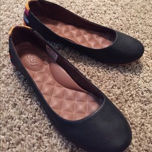 Reef Flats Black/Multicolor Heel Size 8
