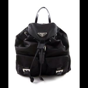 Prada black backpack