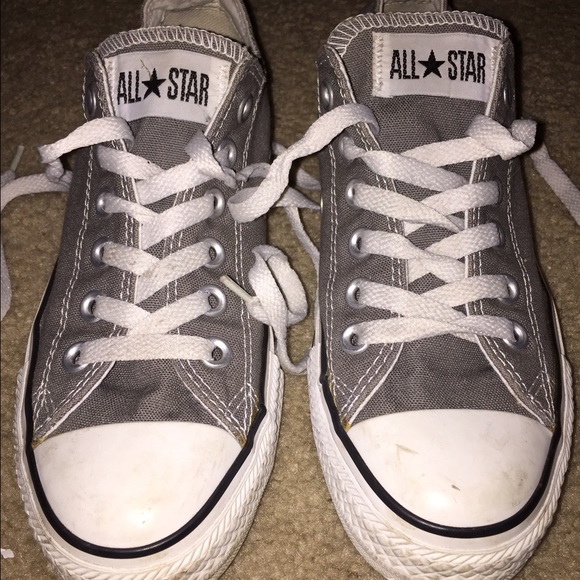 Grey and White Converse