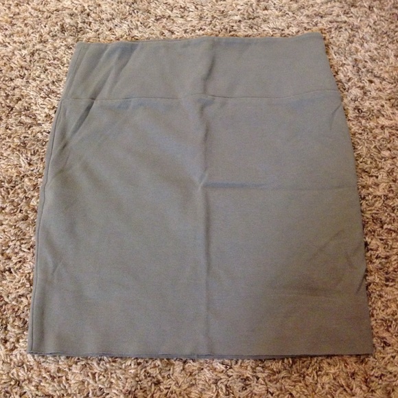 Gray cotton skirt