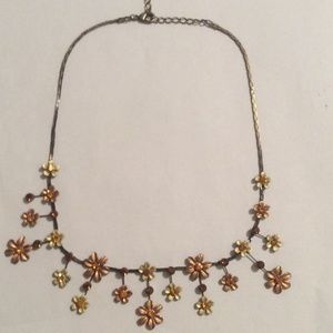 Beautiful floral statement necklace