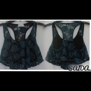 Floral Lace Crop-top