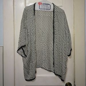 Plus Size shawl/sheer open top