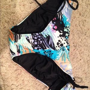 Multicolor bathing suit bottoms