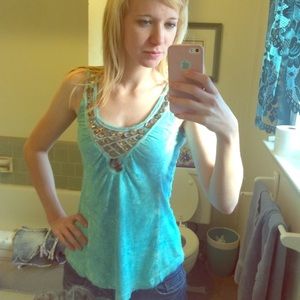 Turquoise tank top