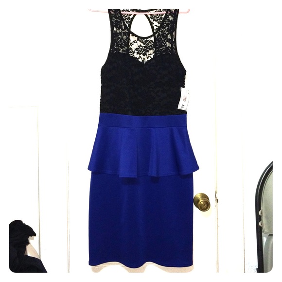 royal blue peplum dress plus size