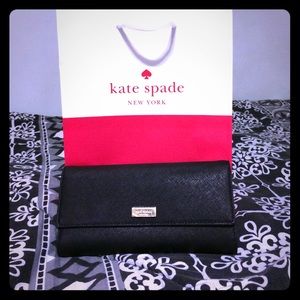 Kate Spade ♠️ Black Wallet Sandra Newbury Lane