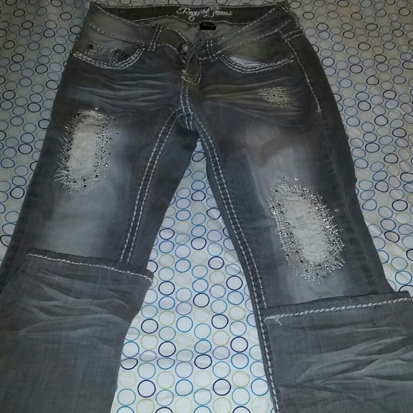 Grey jeans