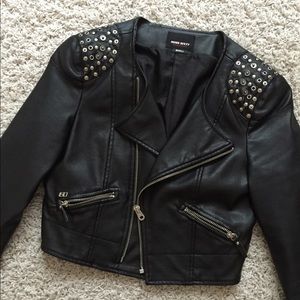 Miss Sixty Faux Leather Biker Motorcycle Jacket