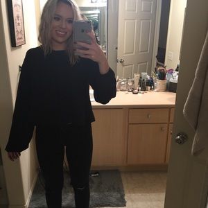 Urban Outfitters black flowy blouse