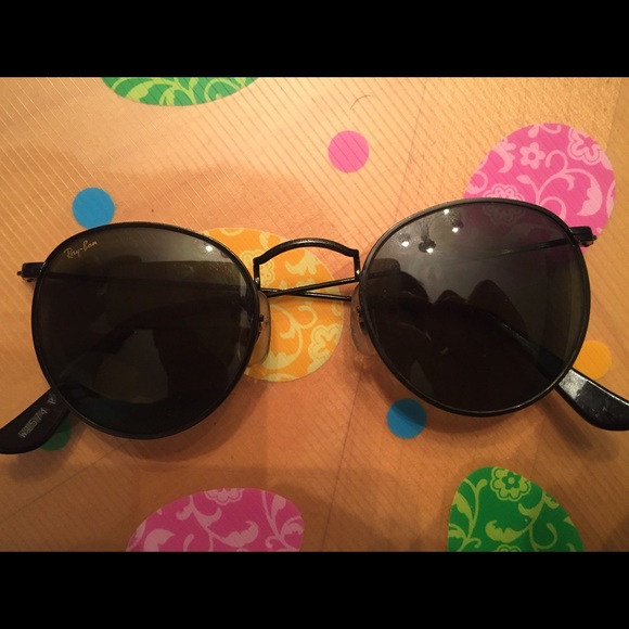 Vintage Ray Ban Round Metal Sunglasses