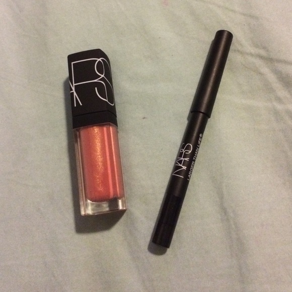 NARS orgasm lipgloss & Larger Than Life Eyeliner