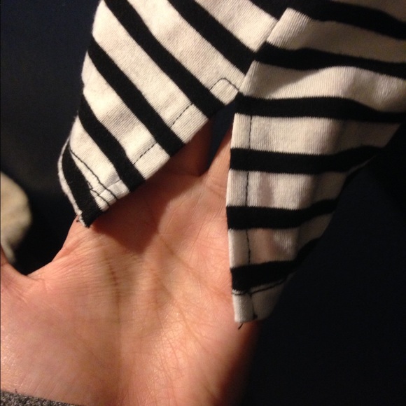 👽SOLD👽Black and white stripe t-shirt dress👽 - Picture 2 of 4