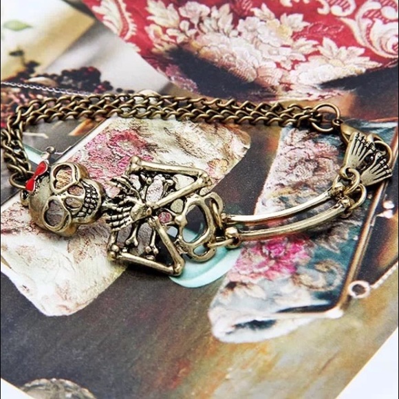 Gothic Chic Skeleton Bracelet