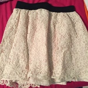 Lace skater skirt