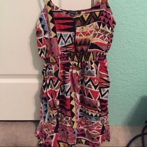 Geometric print dress