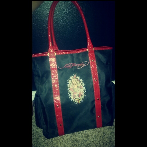 Ed Hardy multi-use Mermaid tote