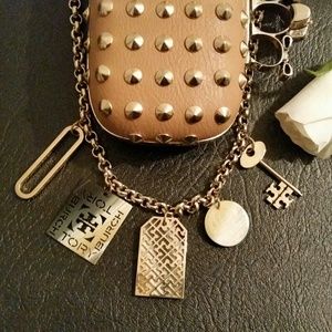 🎉HP🎉TORY BURCH Necklace Luggage Tag Charm