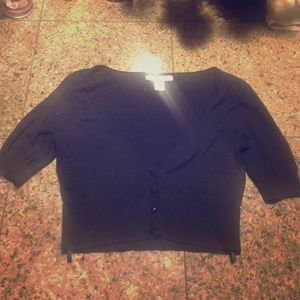 White House black market cropped cardigan