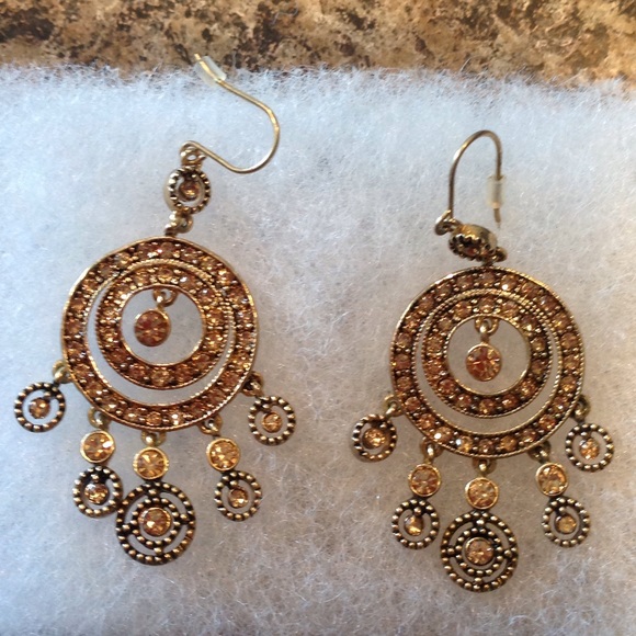 Monet Jewelry - Yellow Diamond Monet Earrings