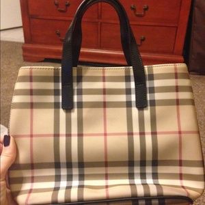 Authentic Burberry small tote bag