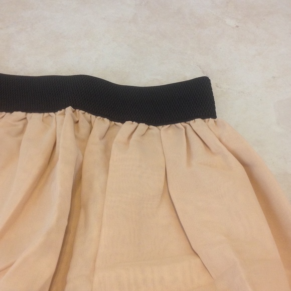 Chiffon Maxi Skirt - Color: Beige/Nude - Picture 2 of 2