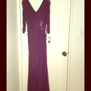 Adrianna Papell Evening Gown -Aubergine