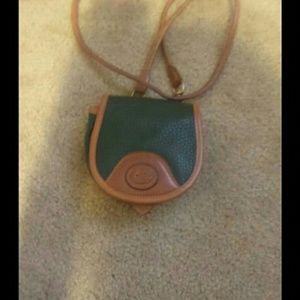 Vintage forest green Dooney crossbody