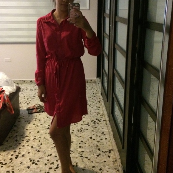 Mossimo Pink tie around waist dress - Picture 2 of 3