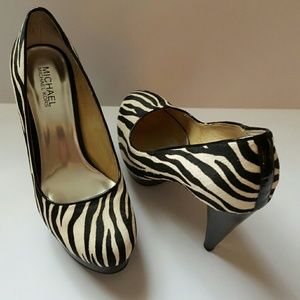 Michael Kors Zebra Print Heels