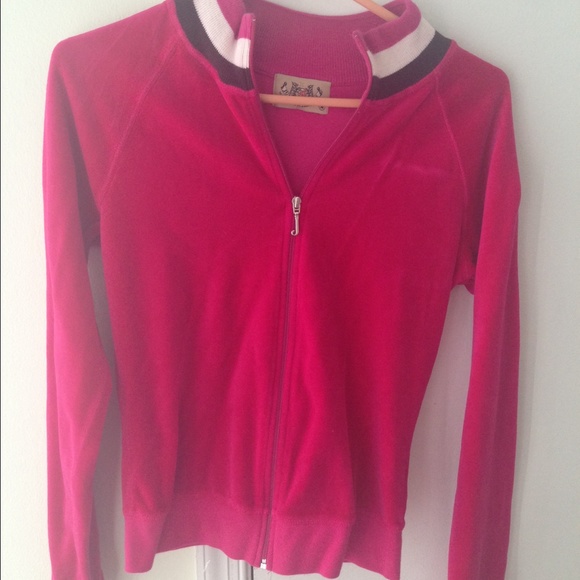 Magenta juicy velour jacket - Picture 1 of 3
