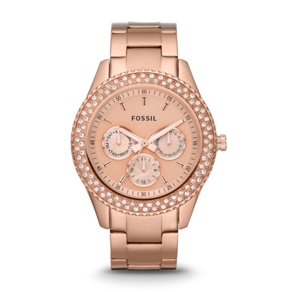 Fossil multifunction rose gold watch-Stella line