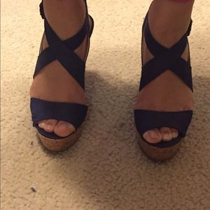 Royal Blue wedge BCBGeneration shoes