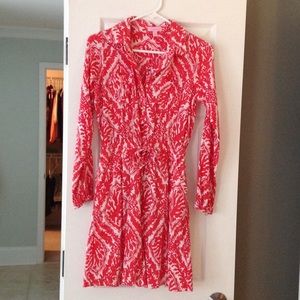 Lilly Pulitzer red coral dress.