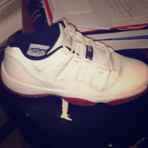 Jordan Shoes - Low cherry reds 11s. 5 1/2