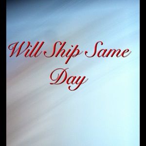 Will Ship Out The Same Day.