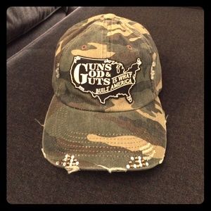 New highway12south distressed bejeweled hat