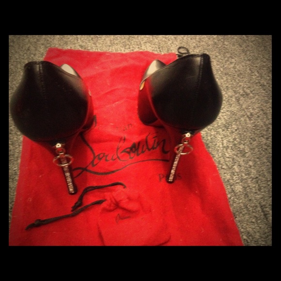 Christian Louboutin Black Leather Pumps